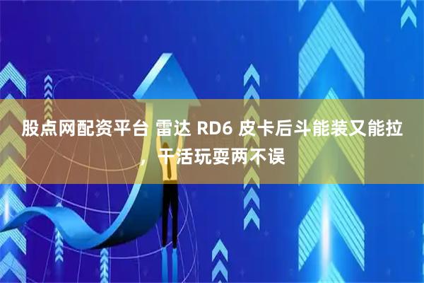 股点网配资平台 雷达 RD6 皮卡后斗能装又能拉，干活玩耍两不误